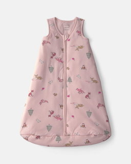 Baby Girl Woodland 2-Way Zip PurelySoft™ Wearable Blanket - Pink