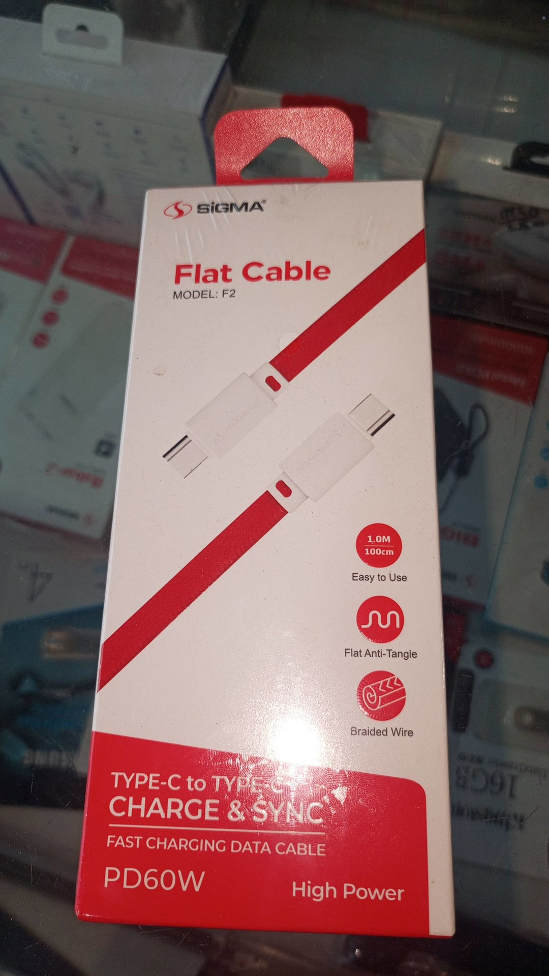 Sigma Flat Cable PD60W Tye C To Type C
