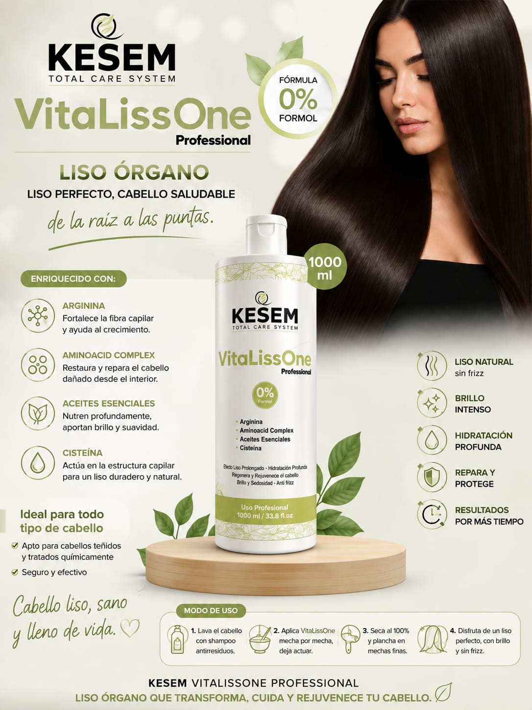 Tratamiento Alisante Vita Liss One 1000ml