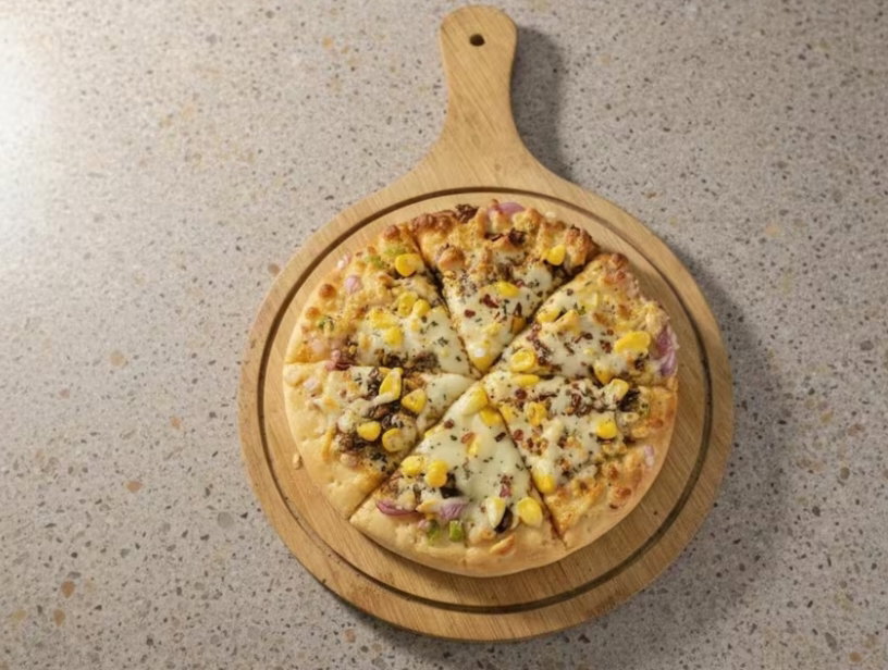 Spicy chicken pizza