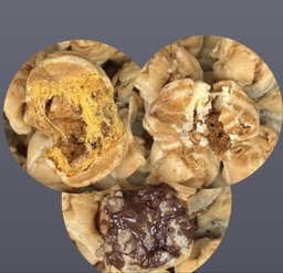 Chicken floss 6pcs mix White & Dark choc (3pcs each)