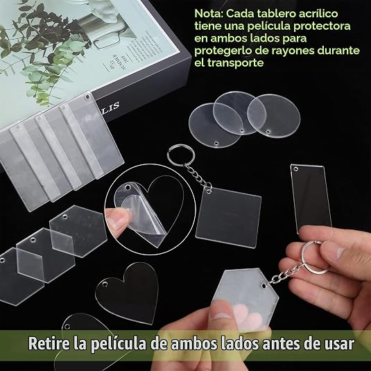 Llaveros acrílicos de formas_3