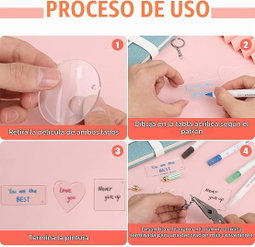 Llaveros acrílicos de formas