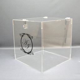 Acrylic wedding envelope Box