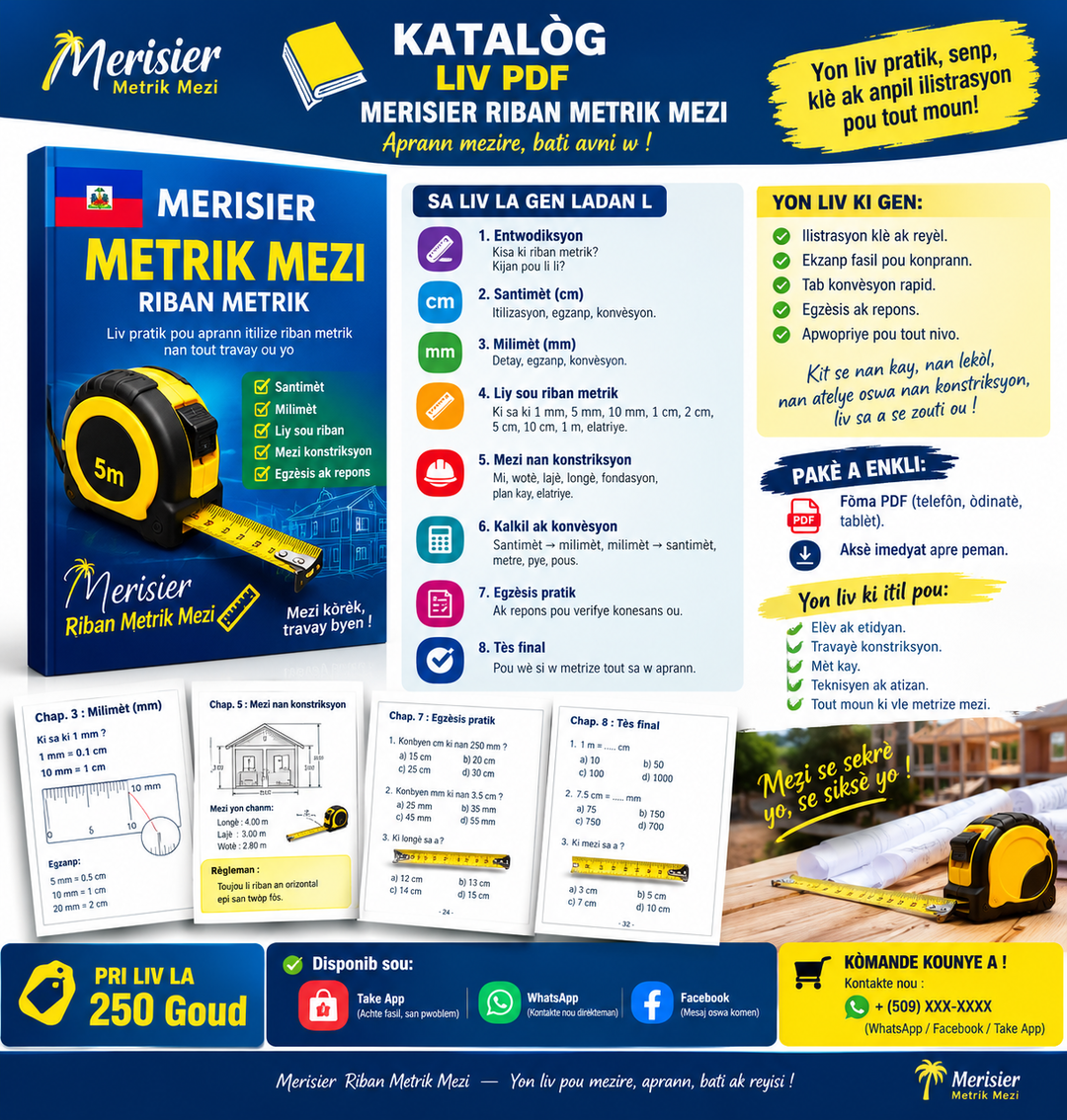 Merisier Metrik Mezi – Aprann Mezire Fasil