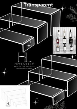 Acrylic Presentation Stands set of 5