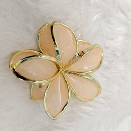 Floral Jumbo Claw with Gold liner
