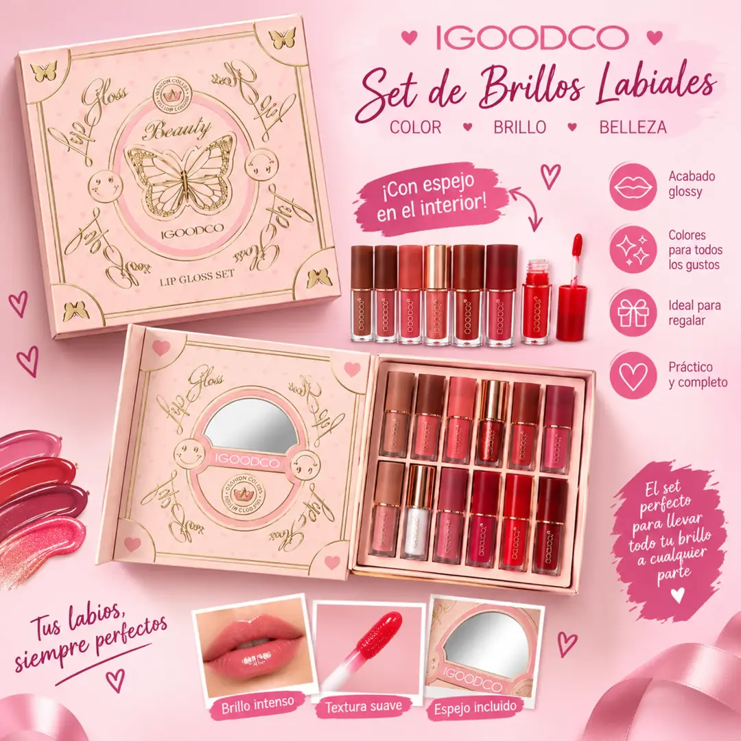 Set de brillos labiales
