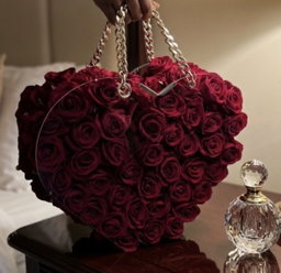 Heart shaped Acrylic Bag 