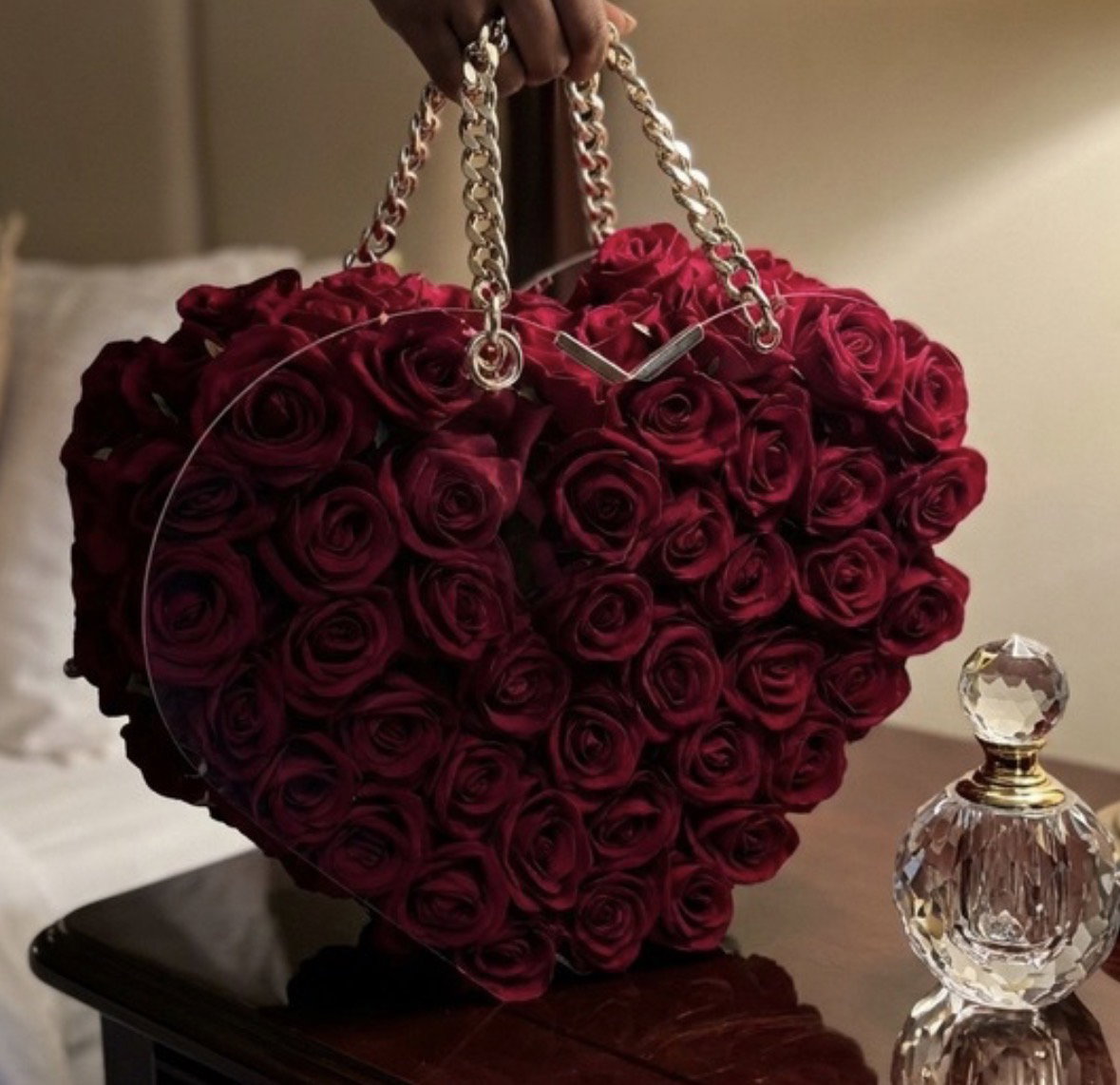 Heart shaped Acrylic Bag _0