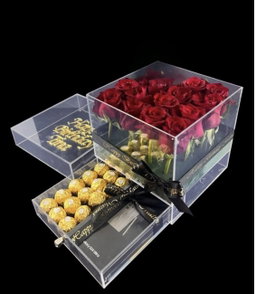 Acrylic Square box with drawer