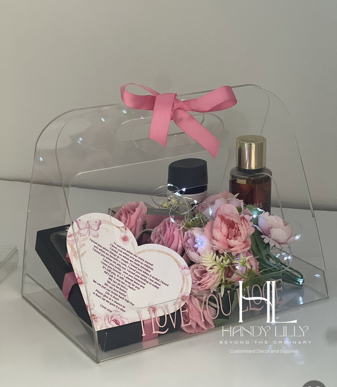 Acrylic bag with window
