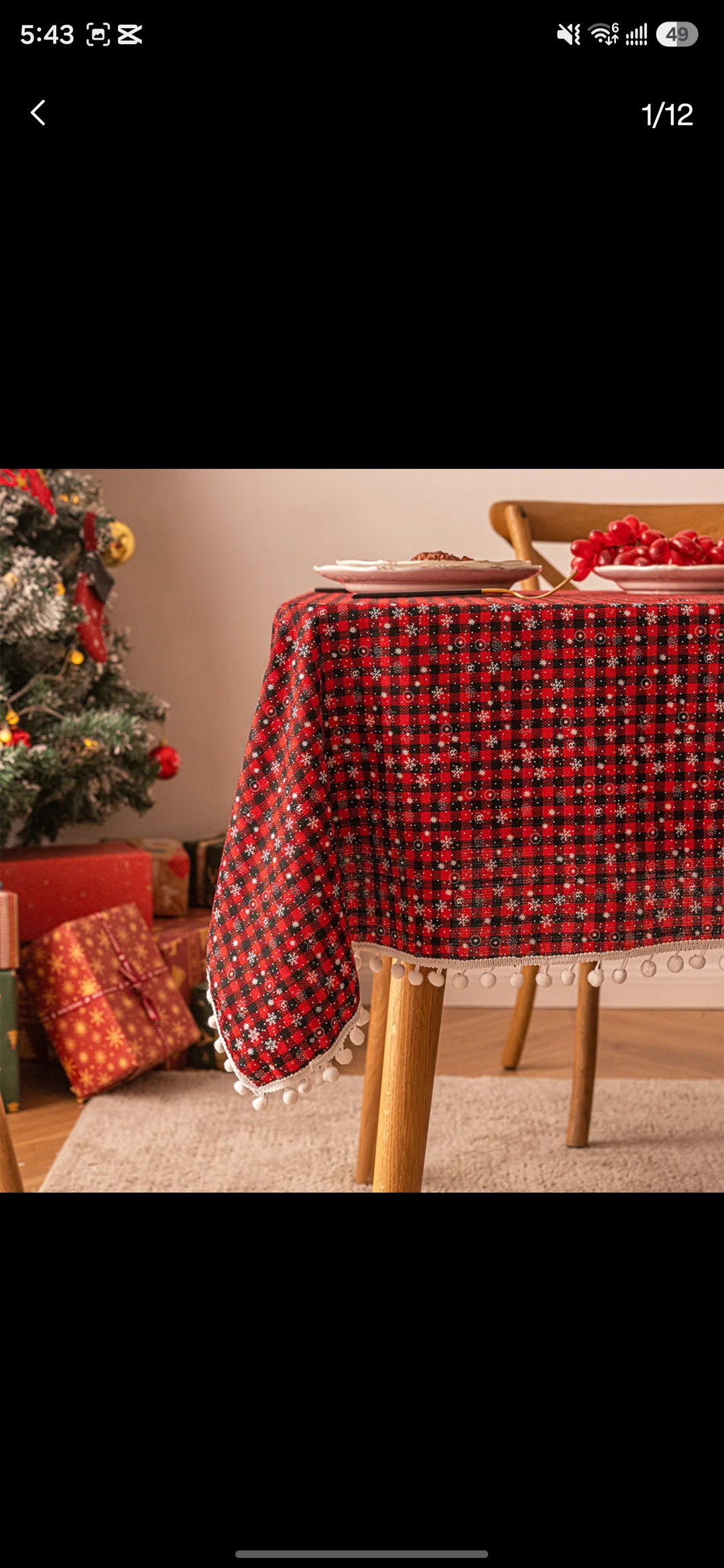 Mantel navideño
