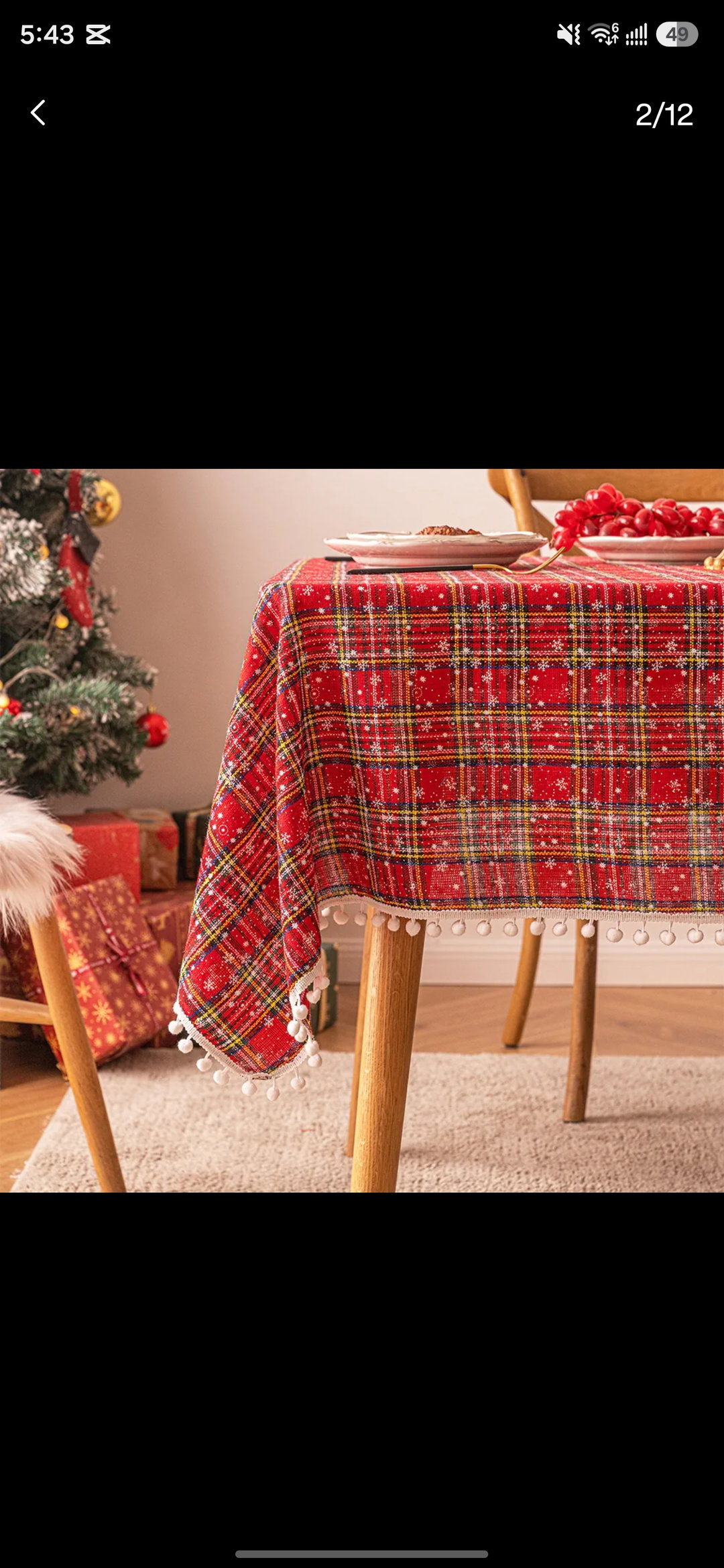 Mantel navideño