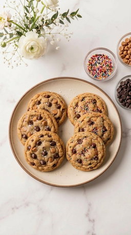 Sea Salt Peanut Butter Chocolate Chip cookies