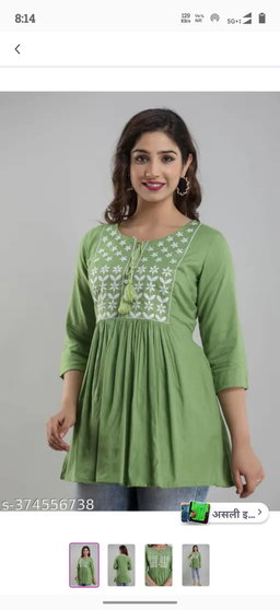 Premium green kurti