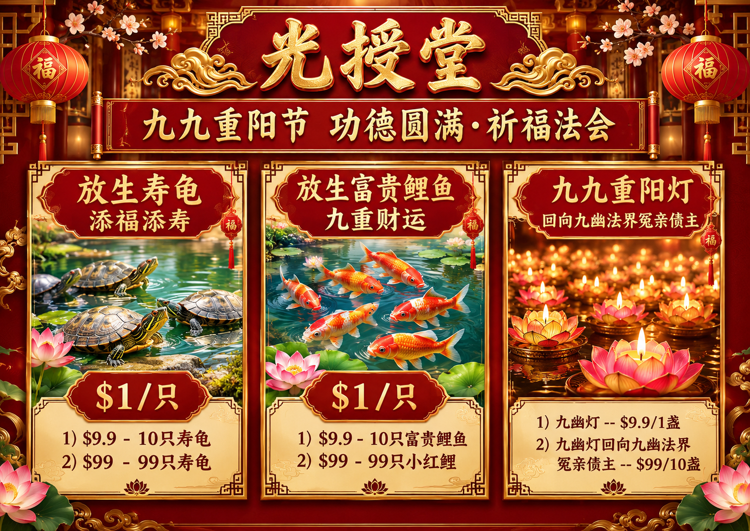 🧧九九重阳节功德