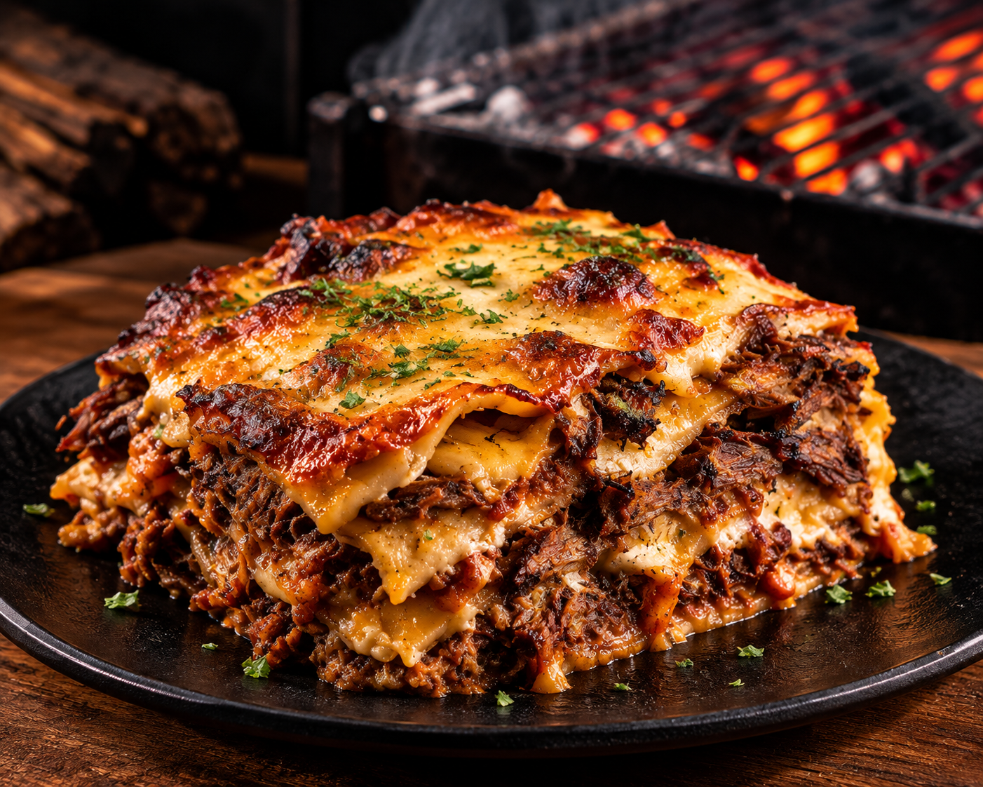 Lasaña de Brisket Ahumado 