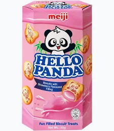 MEIJI HELLO PANDA STRAWBERRY  43 GM