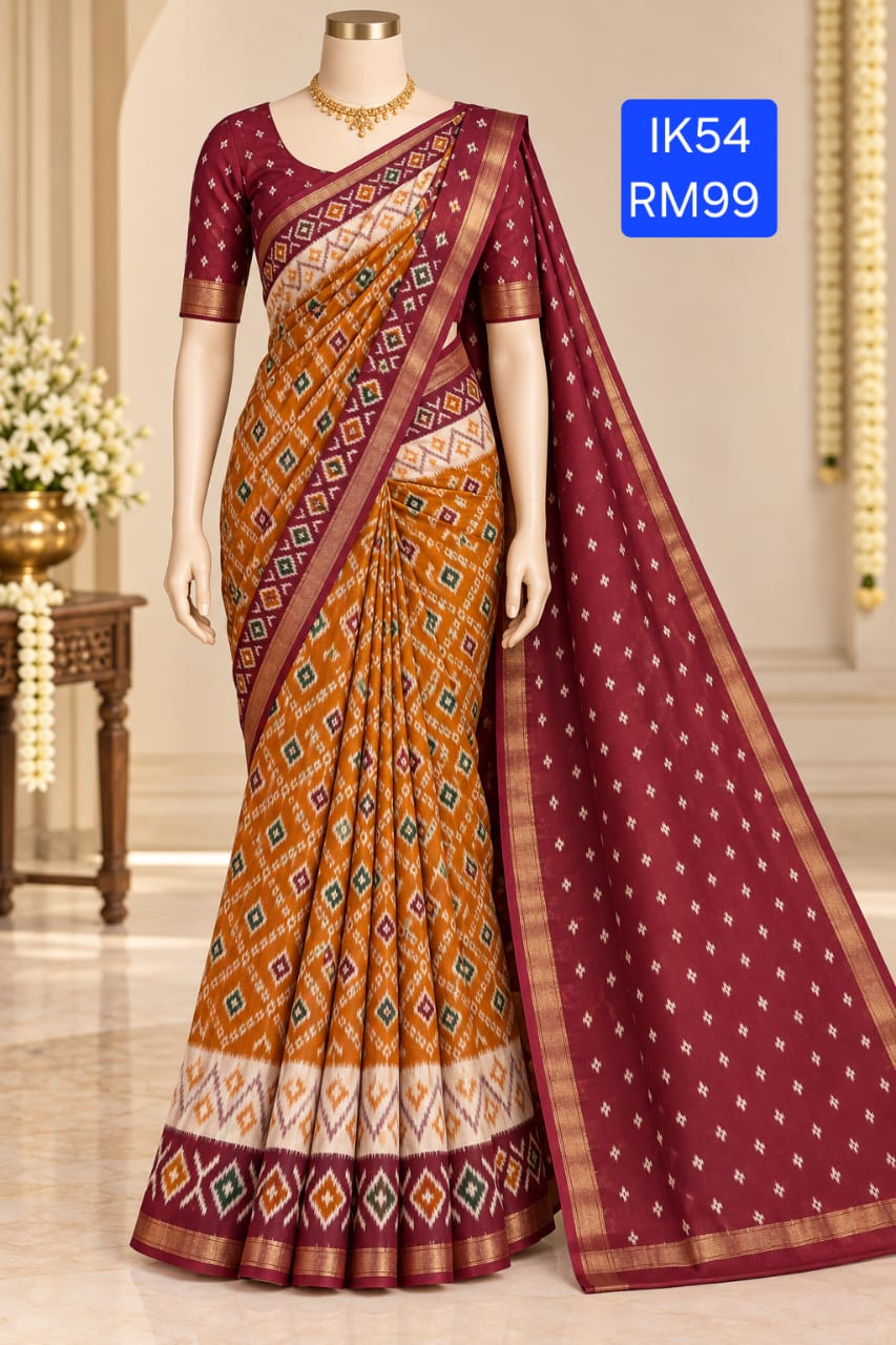 Ikkat Cotton Saree _0