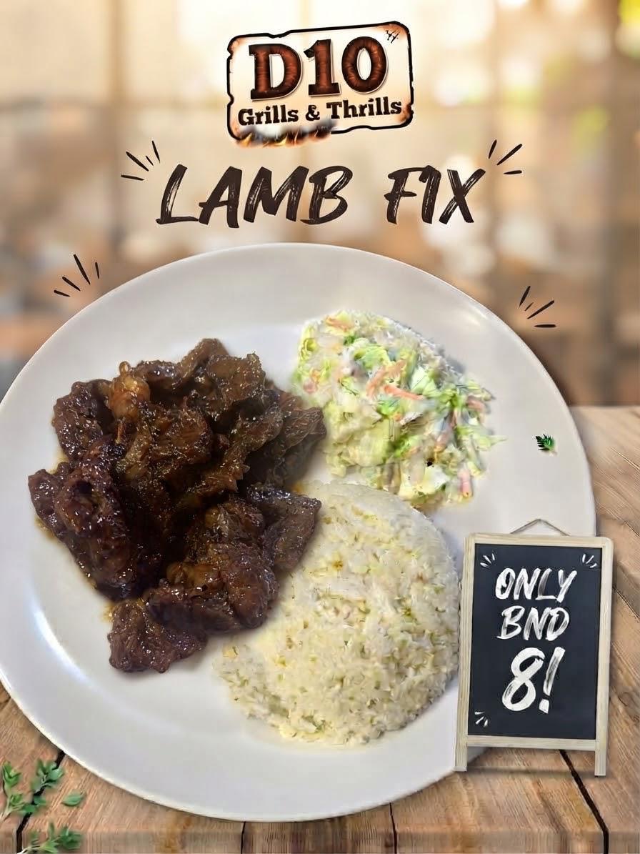 Grill Lambs with Garlic Rice and Coslaw
