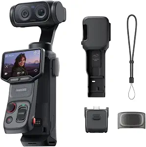 Dji Insta 360 Luna Ultra 8K Dual Lens Gimbal Standard Camera-Black