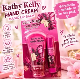 Dúo Crema de manos y bálsamo labial Mariposa