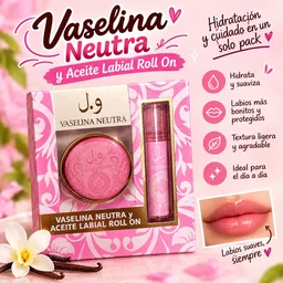 Set de vaselina y aceite labial Yara
