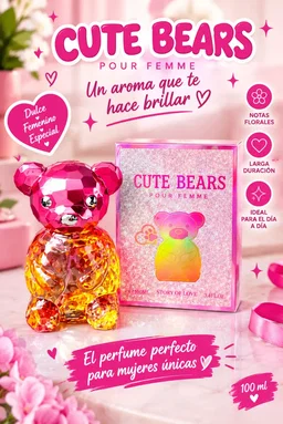 Perfume con forma de osito Cute Bears