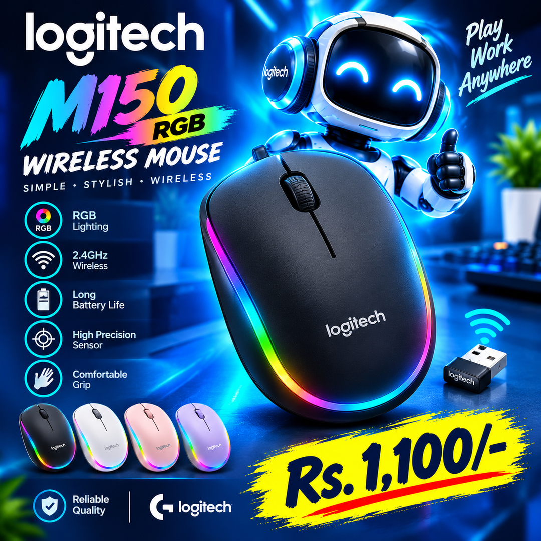  LOGITEC M150 RGB Wireless Mouse