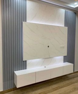 Wall panels Floating tv stand LED lights