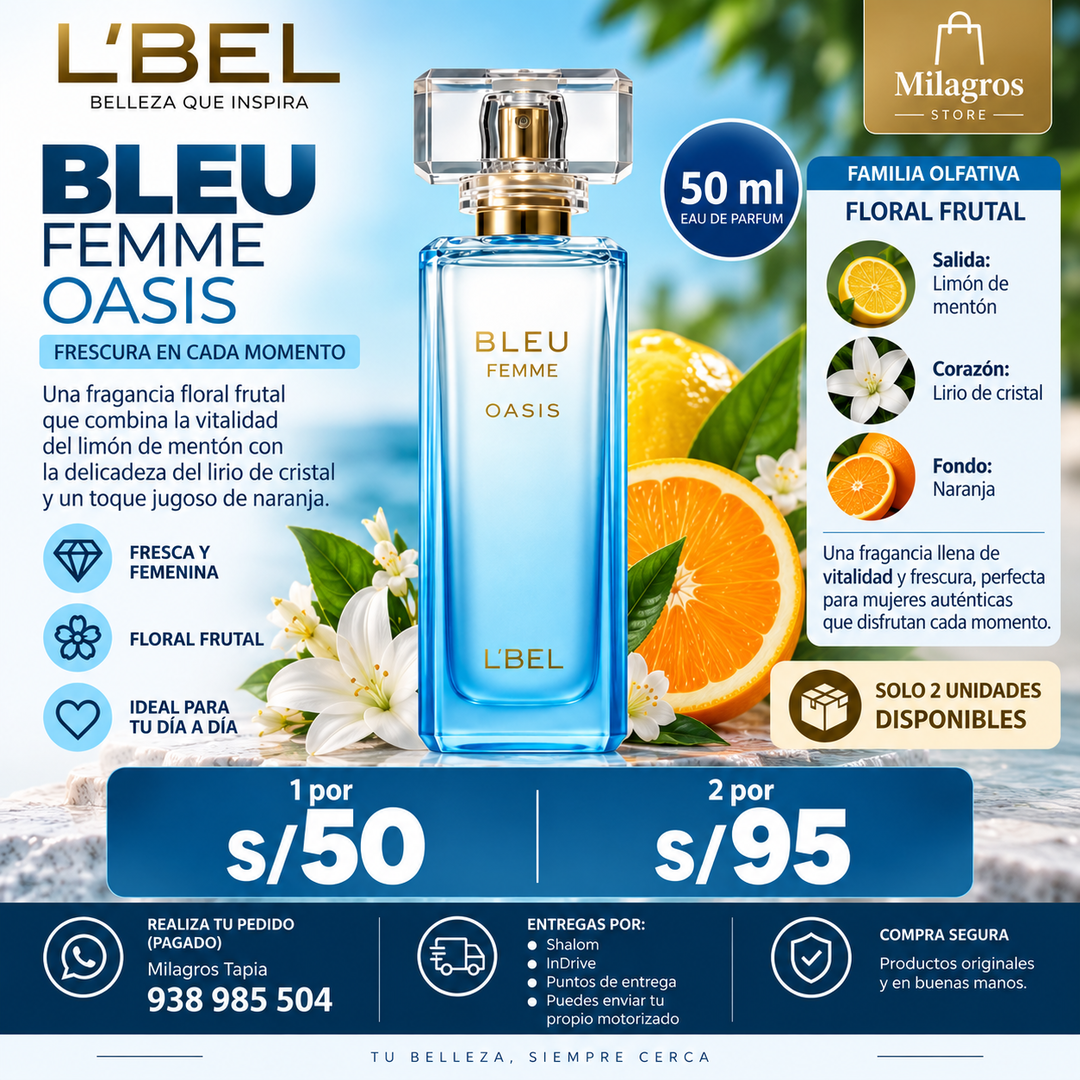 Bleu Femme Oasis 50mL