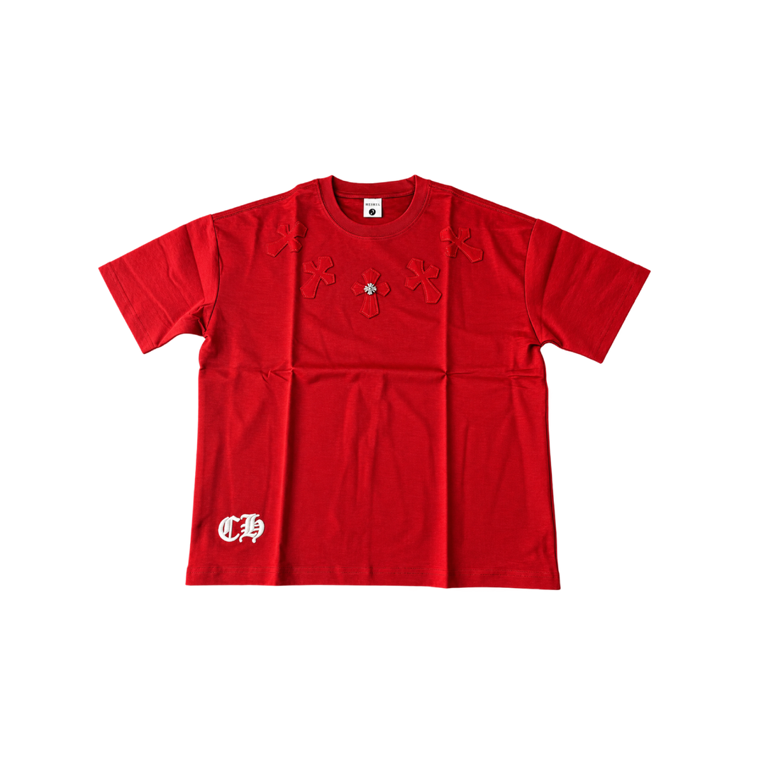 Cross Embroidered Tee