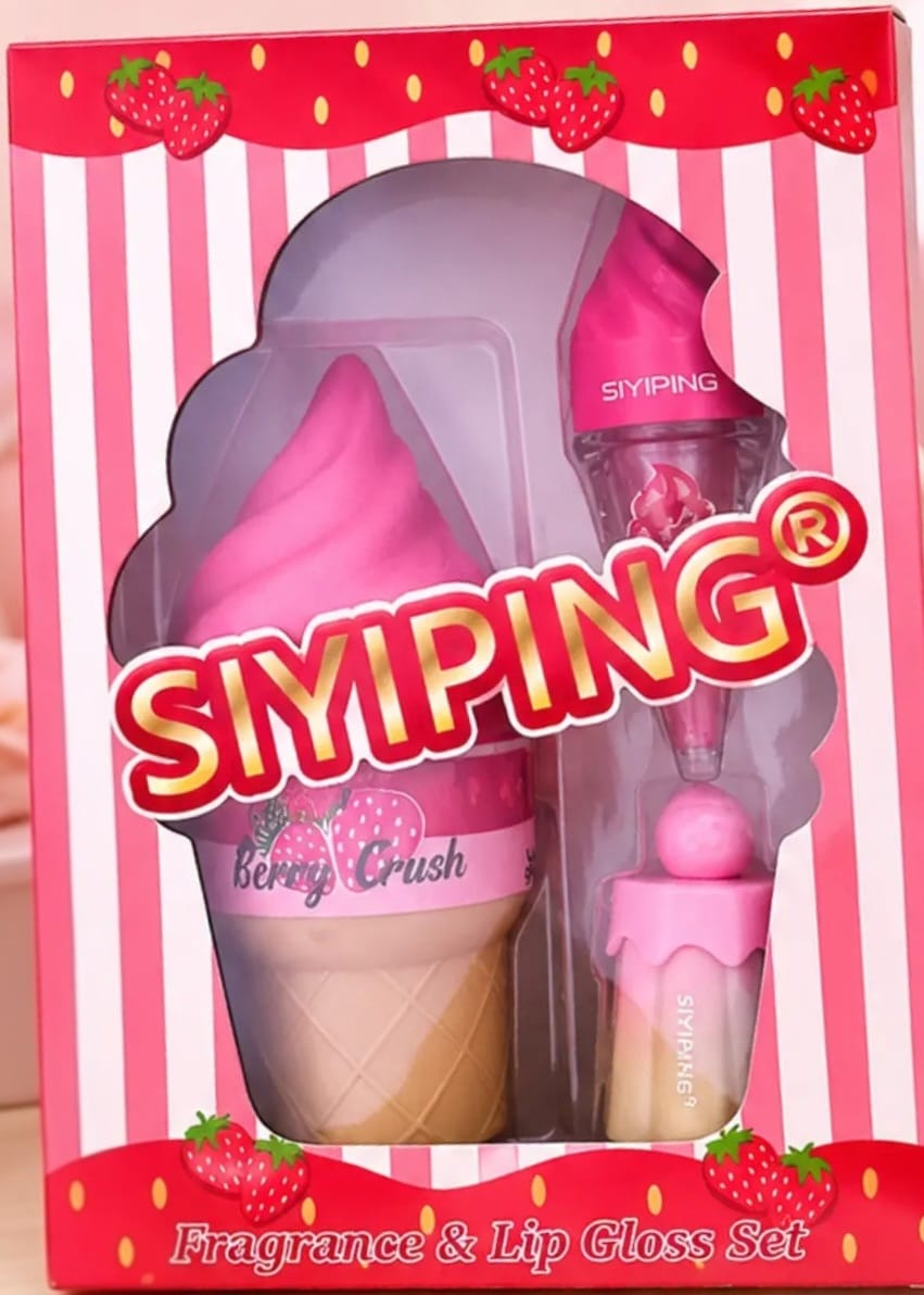 Set de Fragancia y brillo labial - Helados_1