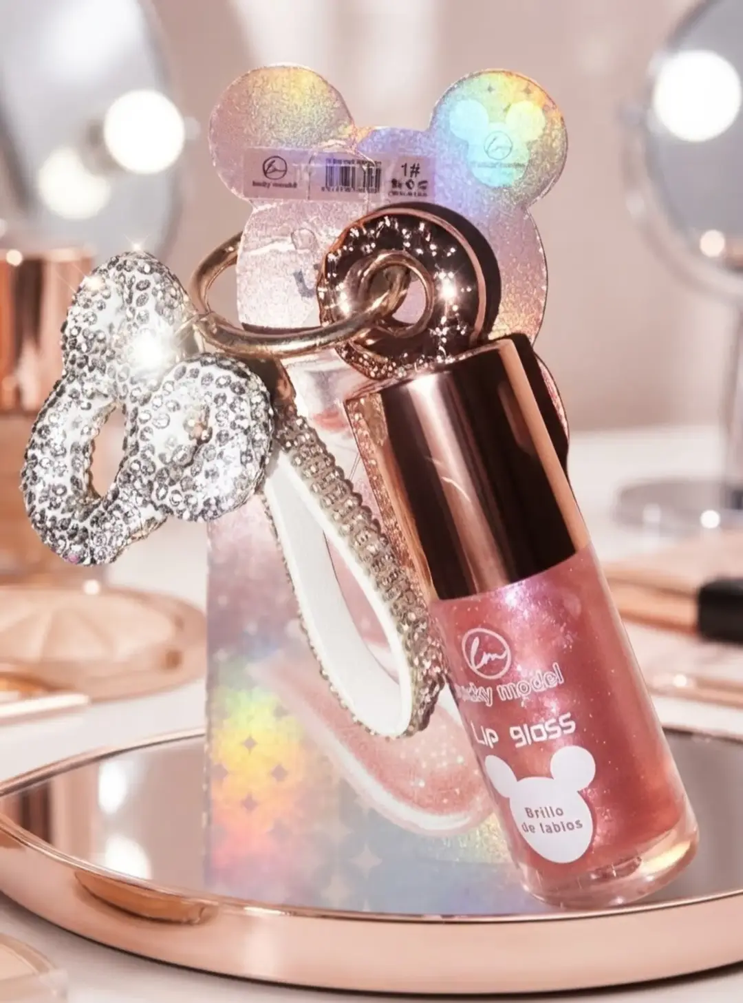 Llavero Disney con lip gloss