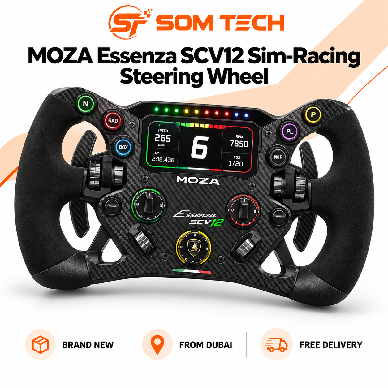 MOZA Essenza SCV12 Sim-Racing Steering Wheel
