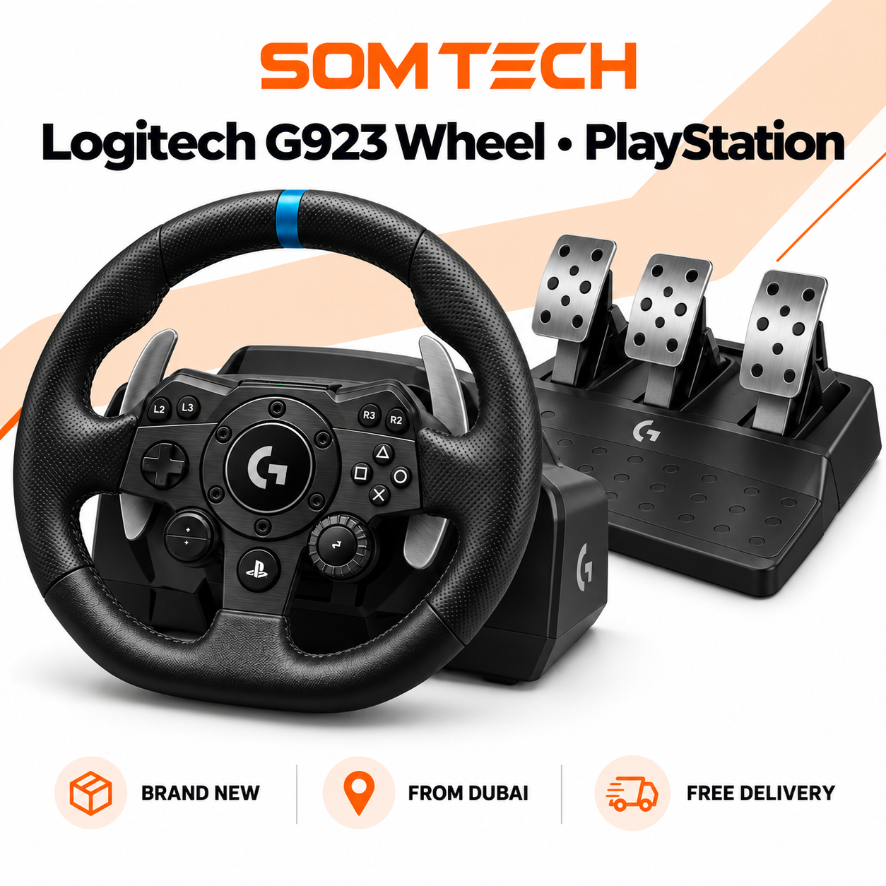 Logitech G923 Racing Wheel โ PlayStation