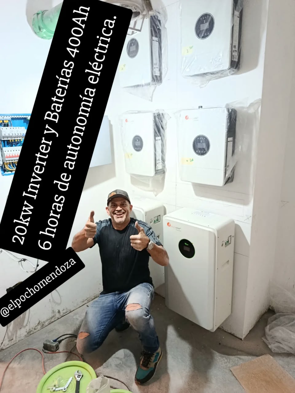 FELICITYSOLAR KIT INVERSOR 20KW (L1- L2 208V) CON CUATRO (4) INVERSORES DE 5KW PARALELIZADOS CON DOS (2) BATERÍA DE 200Ah - TOTAL 400Ah). _1