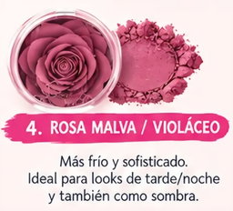 Colorete en Polvo en forma de Rosa