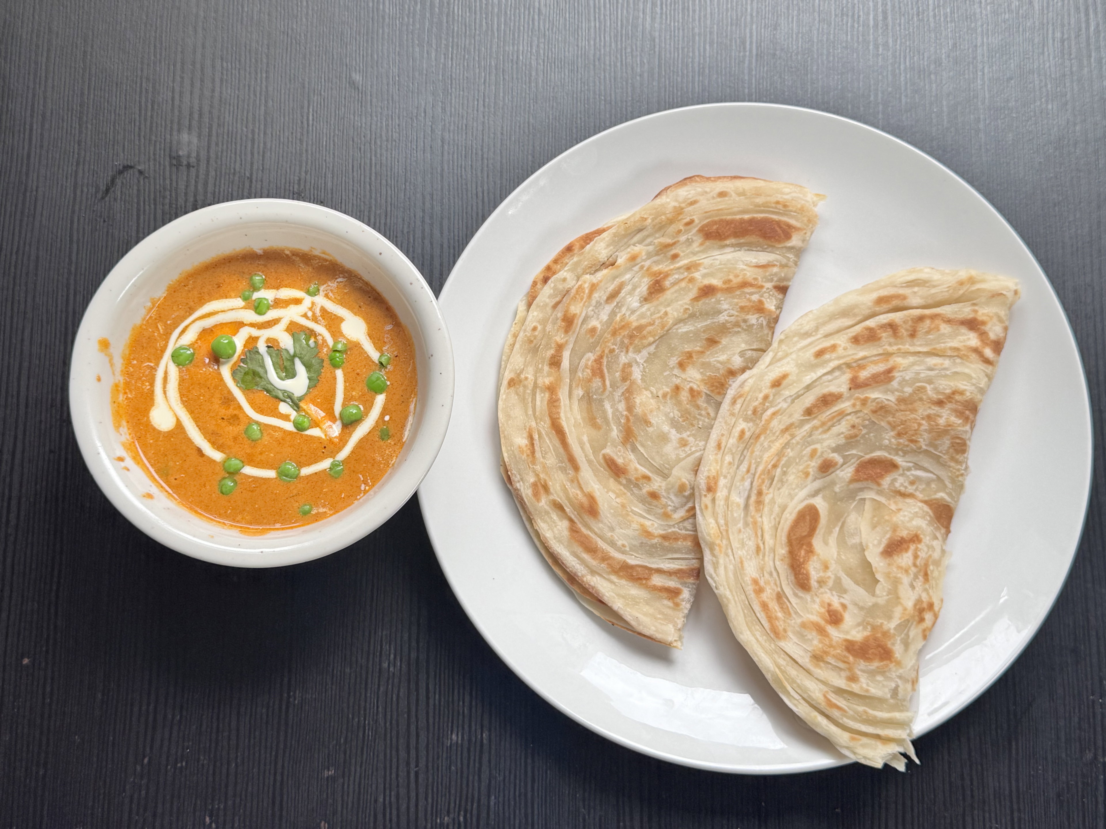 Mutter Paneer & 2 Lacha Paratha Combo Offer