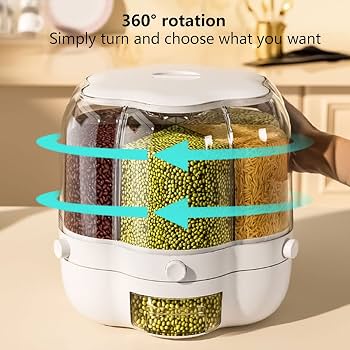 Rotating Rice Barrel