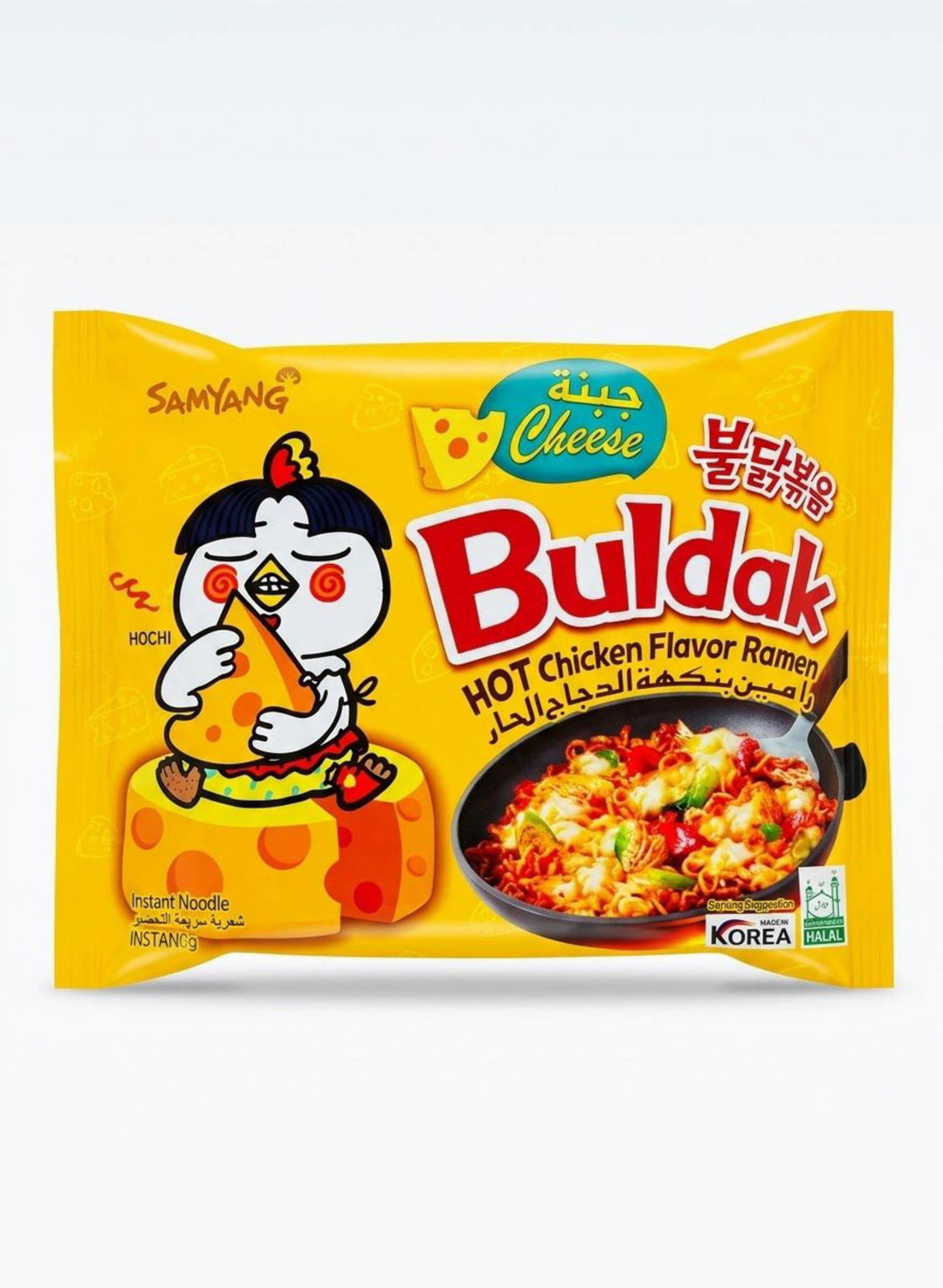 Samyang Buldak Cheese Hot Chicken Flavor Ramen 140gr - ساميانج نودلز بنكهة الدجاج الحار بالجبنة