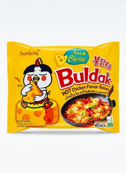 Samyang Buldak Cheese Hot Chicken Flavor Ramen 140gr - ساميانج نودلز بنكهة الدجاج الحار بالجبنة