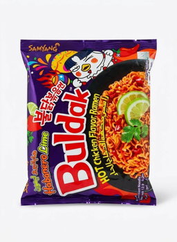 Samyang Buldak Habanero Lime Hot Chicken Flavor Ramen 135gr - ساميانج نودلز بنكهة الدجاج الحار وهابانييرو ليمون