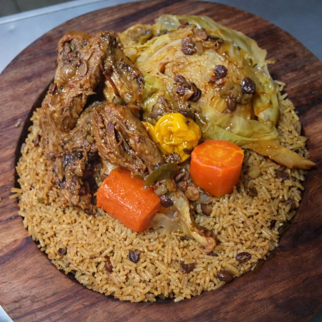 Riz soumara au poulet ou au poisson au four