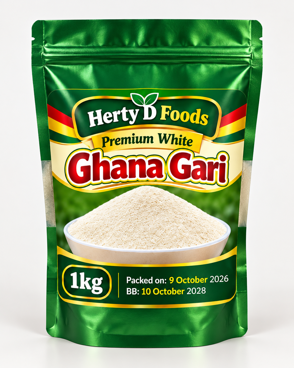 **Premium White Ghana Gari – 1kg