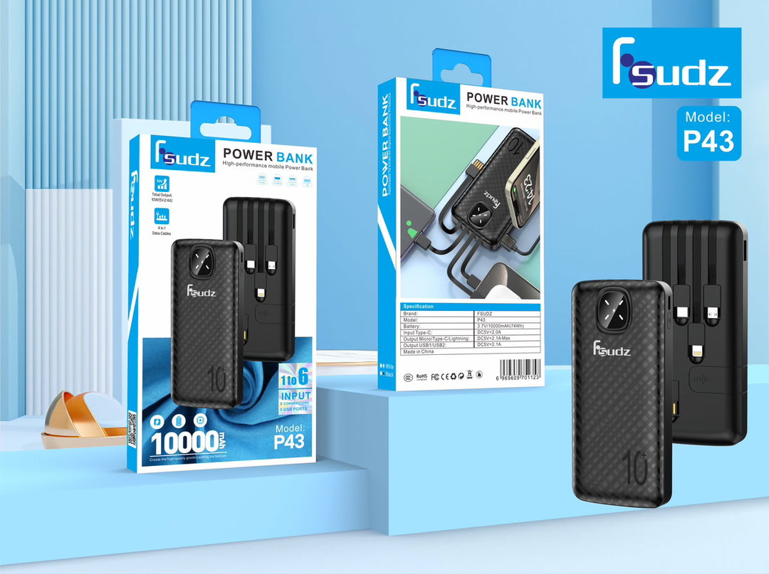 Fsudz 10000mah power bank 