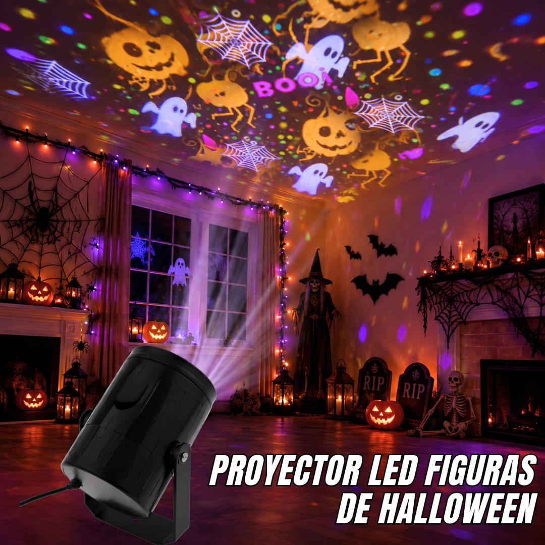 Proyector Led Figuras De Halloween