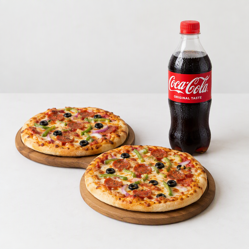 2 X SMALL PIZZA 1X HALF LTR DRINK_0