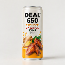 DEAL 650 1XZINGER 2XWINGS 1XNR DRINK